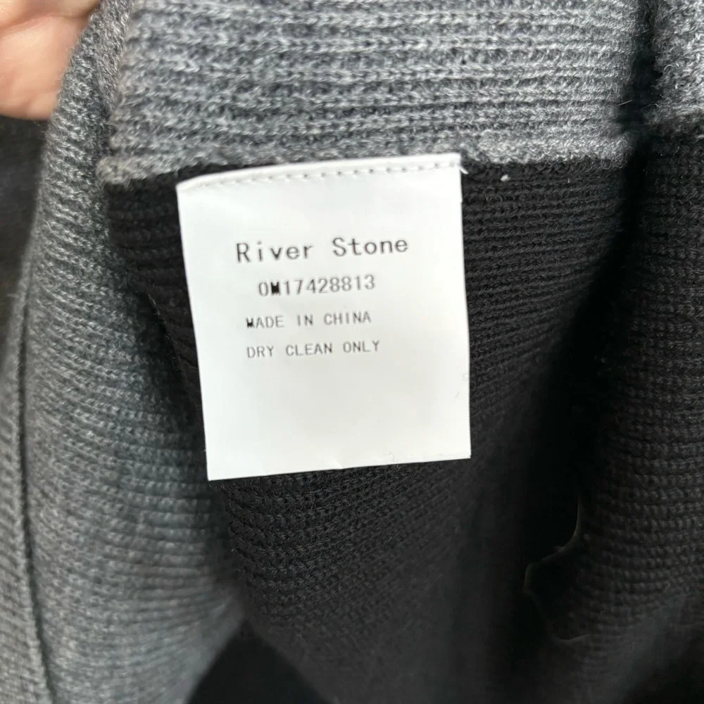 River Stone Gray‎ & Black Sweater Size M - Picture 4 of 5